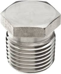 Threaded hex head plug